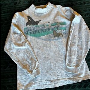 ~Vintage 80's Greenpeace Nature Shirt Size L~